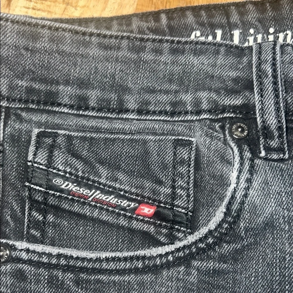 Diesel Black Straight Jeans